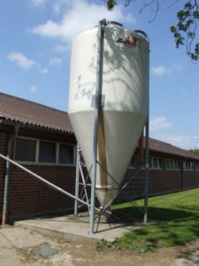 Silo mit glatten Innenwänden